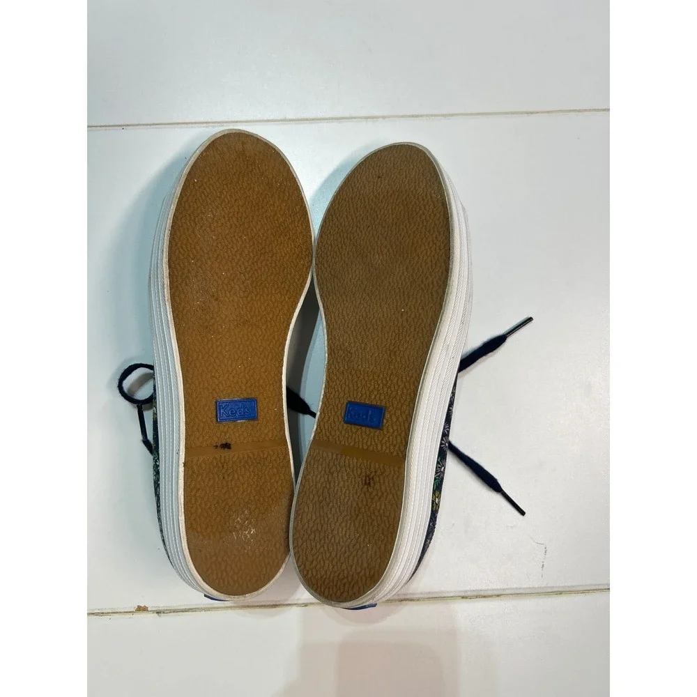 Keds Floral Print Lace Up Canvas Sneakers‎ Size 6.5M Casual Shoes